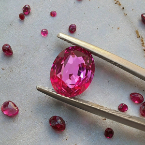 Bague populaire Starsgems en rubis rouge sang, pierre de 3*5mm-13*18mm, 0.2-18ct, rubis ovale de laboratoire avec jeu de couleurs/effet de feu, ciré/huileé - Product Image 3