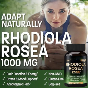 Kapsul Ausreson Natural Shilajit Ashwagandha <span class=keywords><strong>Rhodiola</strong></span> <span class=keywords><strong>Rosea</strong></span> Ginseng Kapsul Ekstrak <span class=keywords><strong>Rhodiola</strong></span> <span class=keywords><strong>Rosea</strong></span> Grosir - Product Image 2