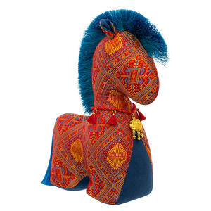 Peluche dello Zodiaco Anno del Cavallo, Stile Etnico con Design Floreale, Super Morbido con Imbottitura in Cotone PP, Verniciatura UV, Bambola Antistress per Anniversario - Product Image 5