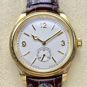 Reloj Mecánico de Lujo de Súper Calidad, 40 mm, 8+ de Fábrica, Acero 904, Movimiento ETA 7140, 52508, Dorado Blanco, 1908 - Product Image 1