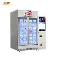 Distributeur automatique réfrigéré intelligent Focusvend pour bouquets de fleurs fraîches, fruits, légumes et aliments, avec 28 compartiments