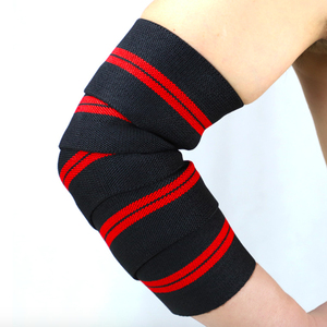 Codo de nailon elástico de talla única, correas de protección de compresión para culturismo, entrenamiento, levantamiento de pesas - Product Image 1