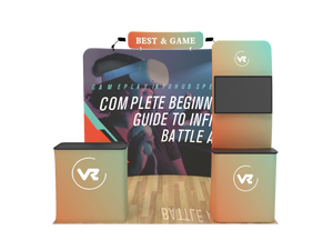 Cabina de feria comercial portátil de 10x10 pies con soporte de exhibición de TV de medios de promoción de Marca - Product Image 3