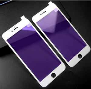 Đầy Đủ Bìa Chống Màu Xanh Tím Ánh Sáng Tempered Glass Bảo Vệ Màn Hình Cho Iphone X 6 7 7 Cộng Với 8 Cộng Với 11 12 13 14 15 16 Cộng Với Pro Max - Product Image 6
