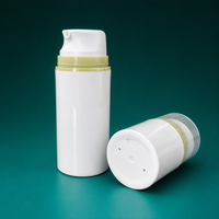 Flacon pompe sans air de luxe pour cosmétiques, 30ml, 50ml, 80ml, 100ml, 120ml, 150ml, 200ml, flacon à vide pour lotion, emballage OEM ODM pour soins de la peau