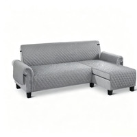 Housse de canapé pour animaux de compagnie en forme de L, réutilisable et lavable, 100 % polyester, antidérapante, imperméable, lavable en machine, protection de meubles pour canapé sectionnel