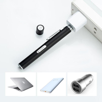 Lampe de poche médicale Rechargeable par USB Lampe LED pour élève Lumière blanche et lumière jaune Infirmière Oral Morning Check Pen Torch Medical Penlight