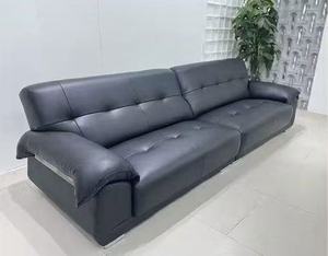 Modern Luxury White Leather <b>Sofa</b> Italian Design Biscuit Tufted Living Room Furniture Functional Modular Couch with Deep Seat - Product Image 1