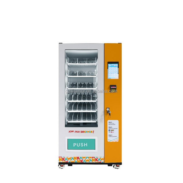 24 Hours Vending Machine Hot Selling Large Capacity Automatic Commercial Machine Ice Cream Snacks Drinks Food Vending Machine