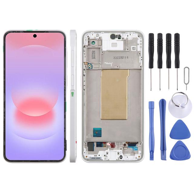 For Galaxy A37 SM-A376B Original LCD Screen with Digitizer Full Assembly Repair Parts with Frame