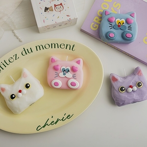 Barras de Cera de Soja Ecológicas Hechas a Mano con Forma de Corazón y Oreja de Gato, Estéticas y Únicas, Precio de Fábrica, para el Día del Padre y Diwali - Product Image 3