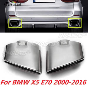 ปลายท่อไอเสียคู่โครเมียม สแตนเลส สำหรับ BMW X5 E70 ปี 2008 2009 2010 2011 2012 2013 อุปกรณ์ตกแต่งรถยนต์ - Product Image 2