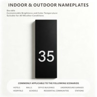 Plaques en acrylique découpées au laser, numéros de maison extérieurs personnalisés de qualité supérieure pour la signalisation publicitaire et l'éclairage