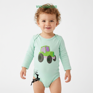 Romper de Alta Calidad para Bebés, Unisex, 100% Algodón Orgánico, Ecológico, Sostenible, Estilo Primavera, Bonito, OEM ODM - Product Image 1