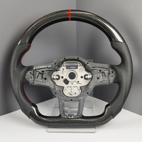 Volant de voiture en fibre de carbone sans bouton pour VW Golf 6 7 Jetta GTI Polo CC Passat Tiguan Sharan Scirocco