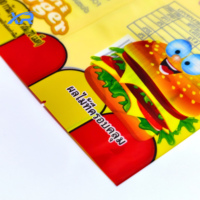 Bolsas de Embalaje de Mylar Personalizadas con Cierre Hermético, Bolsa Sellada con Ventana Transparente para Dulces, Galletas, Bizcochos y Papas Fritas