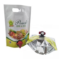 Sac de grande capacité avec bec verseur pour emballage d'huile d'olive, pochette/sac à bec verseur en aluminium Vitop pour vin ou liquides, à fond stable