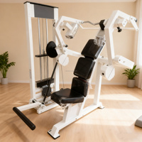 Presse à bras de gymnastique professionnelle broche d'entraînement de force musculaire arrière chargée Machine de pull Lat sélectorisée