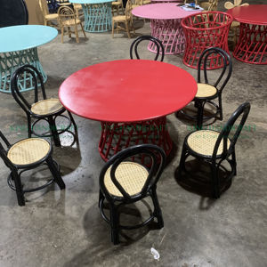 Une touche naturelle et unique à votre décor de fête d'événement en rotin tissé à la main et ensemble de table pour la fête des enfants - Product Image 4