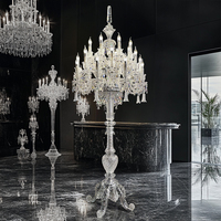 Lampe sur pied de luxe de designer européen Jewellerytop, style château, hôtel, hall, villa, décorative, en cristal égyptien, pour une ambiance royale