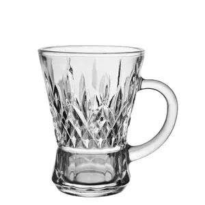 Arabic Style Milk Tea Water Cup Coffee Tea Mug Crystal Glass Tea And Coffee Cup