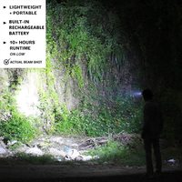 Nueva Amplia gama potente USB tipo C cabeza antorcha lámpara Luz Súper brillante impermeable recargable 18650 COB faro