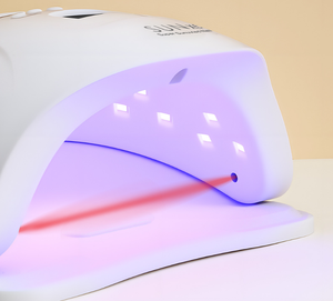 Lámpara de terapia de luz para uñas sin efecto oscurecedor - Lámpara de doble fuente de luz de alta potencia de 120W - Lámpara de belleza para uñas de secado rápido - Product Image 4