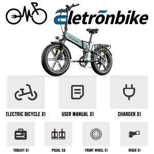 Vélo Pliant Fatbike 20 pouces avec Capteur de Vitesse, Double Amortisseur, Frein à Disque Hydraulique LED 4 pouces, Charge Maximale 120 kg - Expédition Directe depuis l'Usine en Espagne - Product Image 3