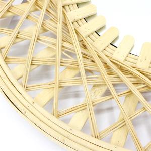 Miroir <span class=keywords><strong>en</strong></span> <span class=keywords><strong>rotin</strong></span> <span class=keywords><strong>naturel</strong></span> fait à la main, <span class=keywords><strong>décoration</strong></span> <span class=keywords><strong>murale</strong></span> de salon personnalisé, art de maison, nouveau - Product Image 3