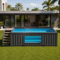 Nouvelle piscine en fibre de verre de 20 pieds et 40 pieds, piscine conteneurisée, piscine hors sol pour l'extérieur, piscines conteneurisées pour la cour