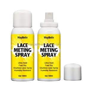 4oz 120ml Private Label Quick Dry Hair Temporary Extreme Hold Wig Glue Spray Sweatproof Long Lasting Lace Melting Spray
