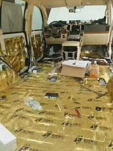 Hoja de aislamiento y amortiguación de automóviles Material absorbente de sonido de butilo dorado automotriz - Product Image 6