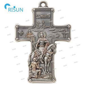 Collar con Colgante <span class=keywords><strong>de</strong></span> Medalla <span class=keywords><strong>de</strong></span> San Martín <span class=keywords><strong>de</strong></span> Tours, Oración Católica Religiosa, Medalla Personalizada <span class=keywords><strong>de</strong></span> San Martín <span class=keywords><strong>de</strong></span> Tours - Product Image 6