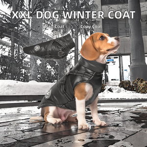 Abrigo de Invierno para Perros 2025, Nuevo, Talla XXL, Estilo Tradicional, Sostenible, 100% Algodón, con Patrón de Guinga y Correas para los Hombros - Product Image 2