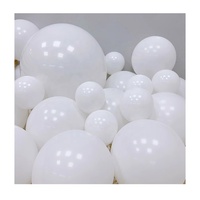Ballons en Latex blanc mat de 10 pouces, 100 pièces, fournitures pour fête du nouvel an, Halloween, Eid Mubarak, anniversaire, remise de diplôme