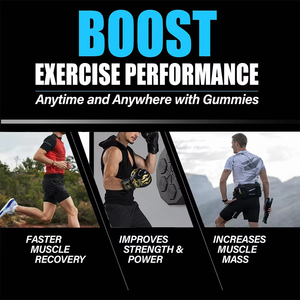 OEM al por mayor suplemento dietético nutrición creatina monohidrato gomitas apoya el crecimiento muscular fuerza caramelo de goma - Product Image 3