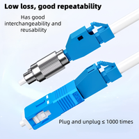 Adaptateur optique LC/UPC (femelle) - SC/UPC (femelle) MM SM avec connecteur optique de haute qualité et livraison rapide