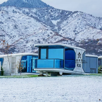 Maison modulaire Capsule préfabriquée de style populaire Remorque RV Cuisine incluse pour le camping et le séjour en villa