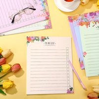Bloc de Notas de Papel Personalizable con Aroma a Flores Coloridas, Autoadhesivo, con Líneas Horizontales, Corte Personalizado, Multiusos, Impresión Offset CMYK