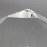 Trophée vierge de base colorée APEX Trophée clair épais pour cadeau avec techniques d'impression UV