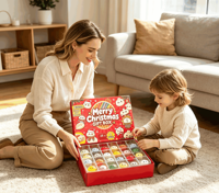 Boîte mystère de Noël, jouets anti-stress, calendrier de l'avent, sac cadeau, jouets sensoriels, surprise pour enfants