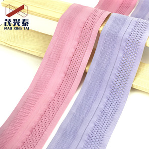 Pantalones de yoga LS297, cintura elástica alta, cinturón elástico de malla medio plegable, ojal de ganchillo, cinturón de malla medio plegable para ropa deportiva - Product Image 3