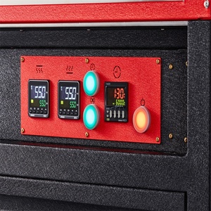 เชิงพาณิชย์สวยสีแดงและสีดำชั้นยืนเตาอบเตาเผาไฟฟ้าที่มีตู้220โวลต์ไฟฟ้าเชิงพาณิชย์เตาอบพิซซ่าราคา - Product Image 5