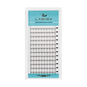 Lucky Lash — Extensions <span class=keywords><strong>de</strong></span> <span class=keywords><strong>cils</strong></span> 5D à tige courte, Fans préfabriqués, <span class=keywords><strong>Volume</strong></span> <span class=keywords><strong>russe</strong></span>, étiquette privée, 0.05mm - Product Image 5