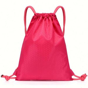 Custom Logo Nylon Draw String Recycled Waterproof 210D Polyester <b>Drawstring</b> Shopping Bag Sport Promotion <b>Backpack</b> - Product Image 4