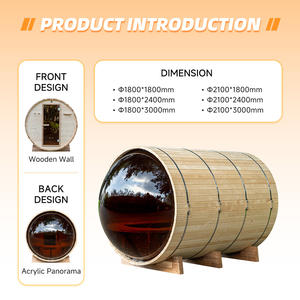 <span class=keywords><strong>Sauna</strong></span> Tradizionale Coasts con Finestra Panoramica Posteriore, Progettata per il Comfort di Spa all'Aperto, <span class=keywords><strong>Sauna</strong></span> Esterna Moderna - Product Image 2