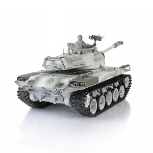 Henglong 1/16 7.0 Plastic Rollator Bulldog Rtr Rc Tank 3839 Vat Terugslag Airsoft Ir Combat Rook Effect Chassis Intrekbaar