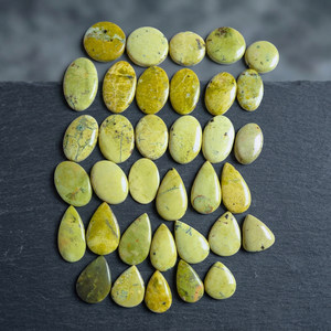 Wholesale Natural Yellow Jasper Gemstones Polished Cabochons for Jewelry - Product Image 3