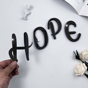 Pegatinas de Pared de Acrílico con Letras Inglesas, Pegatinas Decorativas para el Hogar, Pegatinas de Pared con Espejo, Diseño de Letras Lindas y Gruesas, Venta al por Mayor - Product Image 6