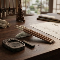 Pennello per Calligrafia in Pelo di Martora, Fornitura all'Ingrosso, Personalizzazione OEM, Confezione Brandizzata, Souvenir Culturale per Musei